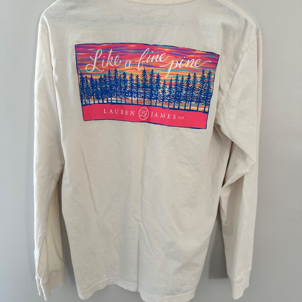 Lauren James Long Sleeve Graphic Tee SZ Small - Picture 1 of 6
